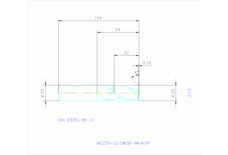 MC230-20.0W3B-WK40TF