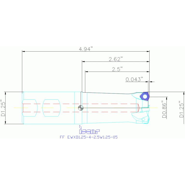 FF EWXD1.25-4-2.5W1.25-05