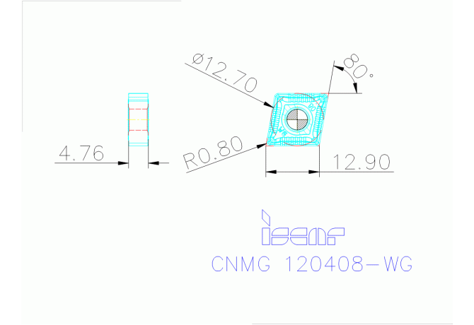 CNMG 120408-WG IC807