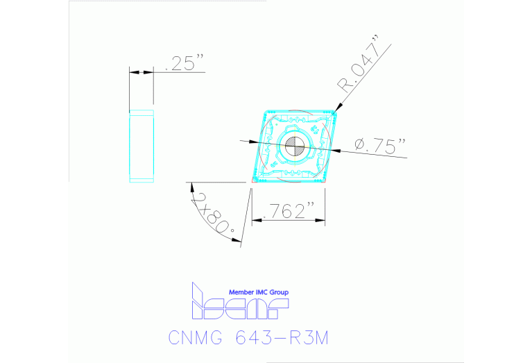 CNMG 190612-R3M IC830