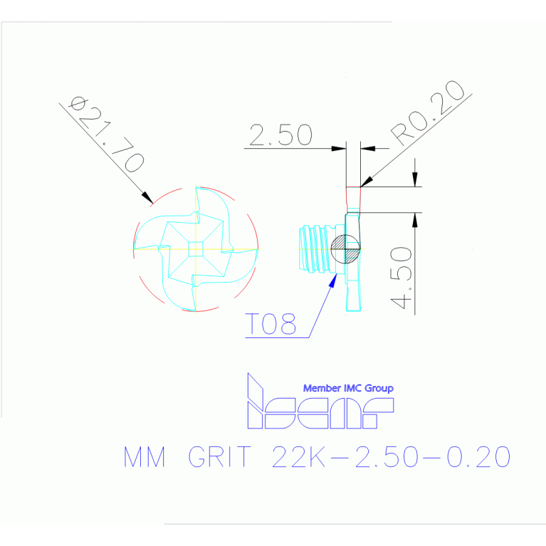 MM GRIT 22K-2.50-0.20 IC528