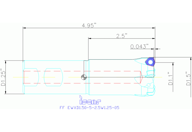 FF EWXD1.50-5-2.5W1.25-05