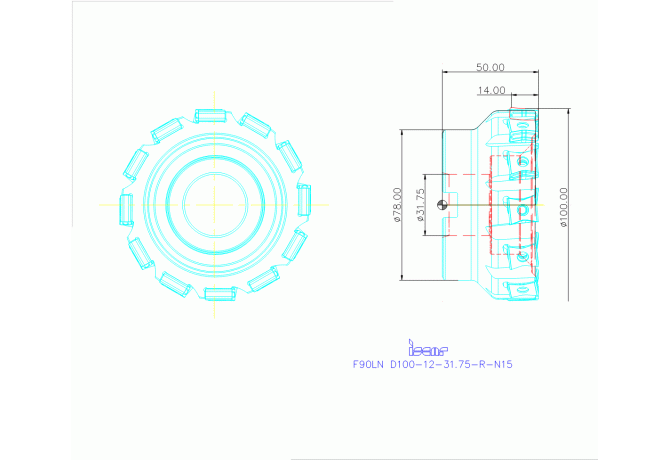 F90LN D100-12-31.75-R-N15