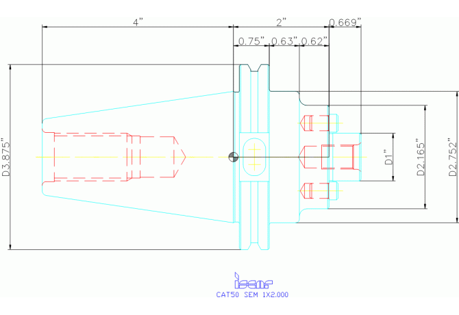 CAT50 SEM 1X2.000
