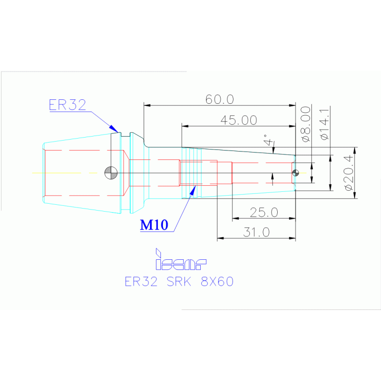 ER32 SRK 8X60