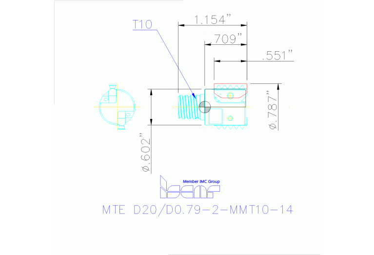 MTE D20/D0.79-2-MMT10-14