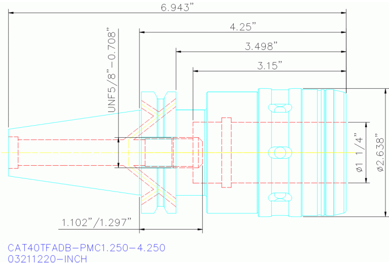 CAT40TFADB-PMC1.250-4.250
