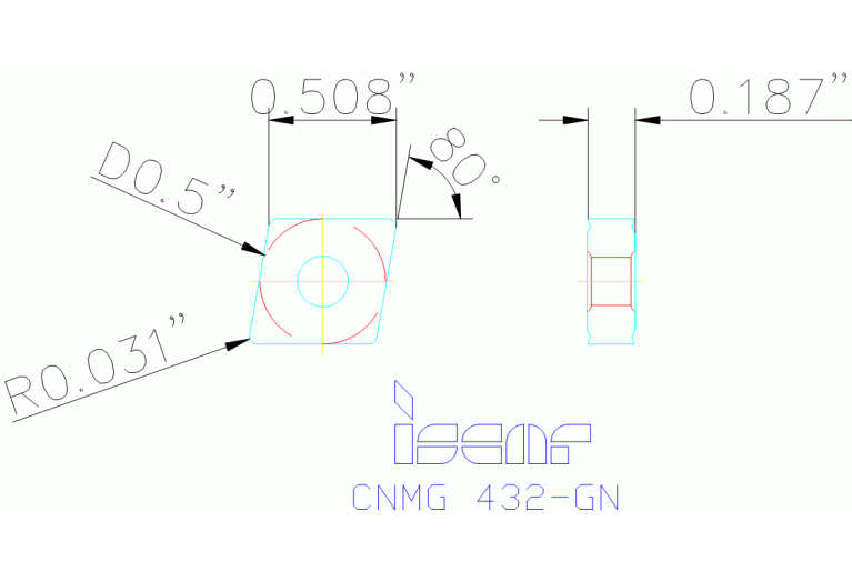 CNMG 120408-GN IC9350