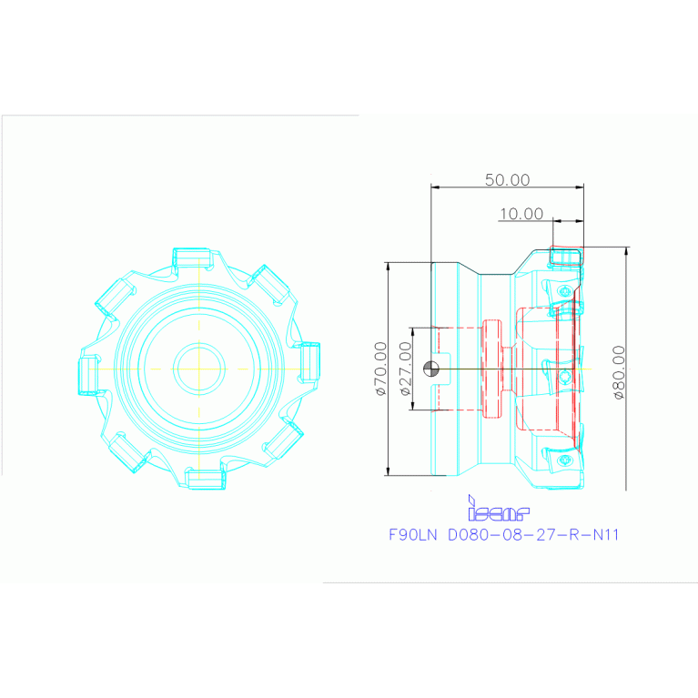 F90LN D080-08-27-R-N11