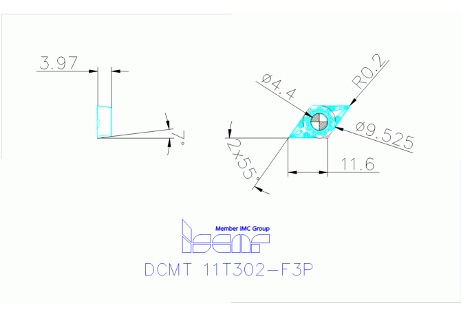 DCMT 11T302-F3P IC8150