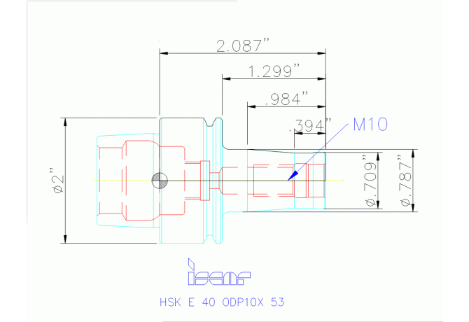 HSK E40 ODP10X53