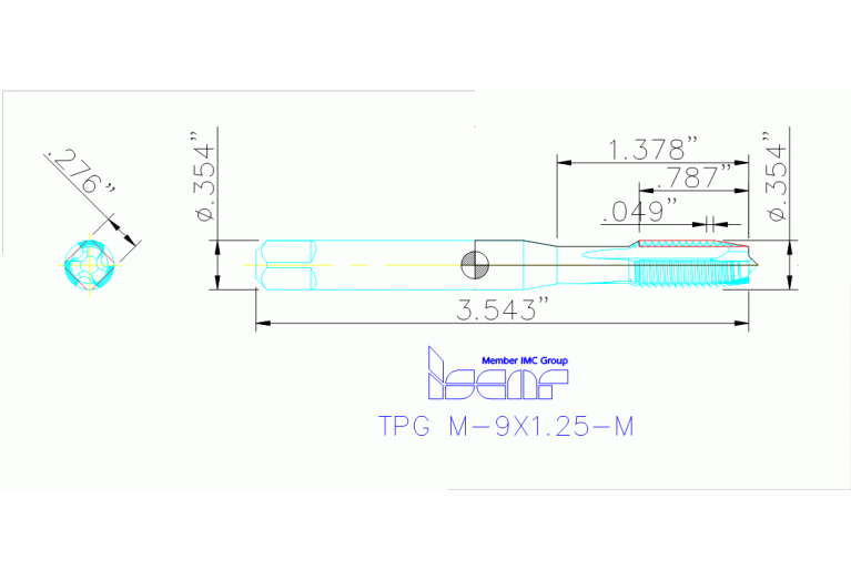 TPG M-9X1.25-M HEST