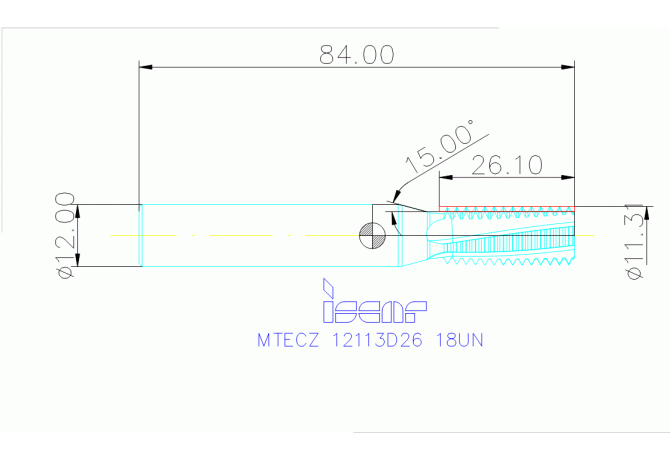 MTECZ 12113D26 18UN IC908