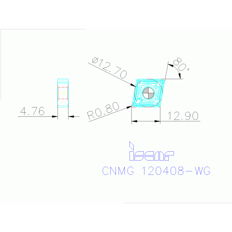 CNMG 120408-WG IC8250