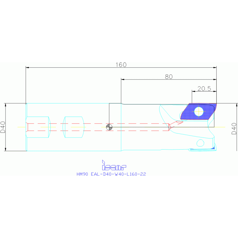 HM90 EAL-D40-W40-L160-22