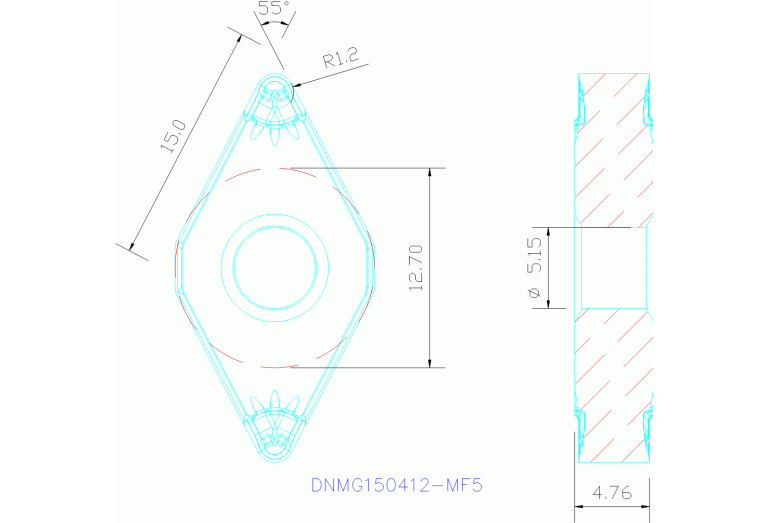 DNMG150412-MF5 TP2500