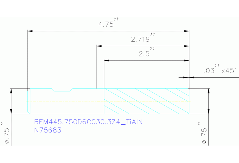 REM445.750D6C030.3Z4 TIALN
