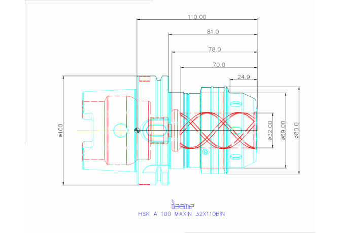 HSK A 100 MAXIN 32X110BIN