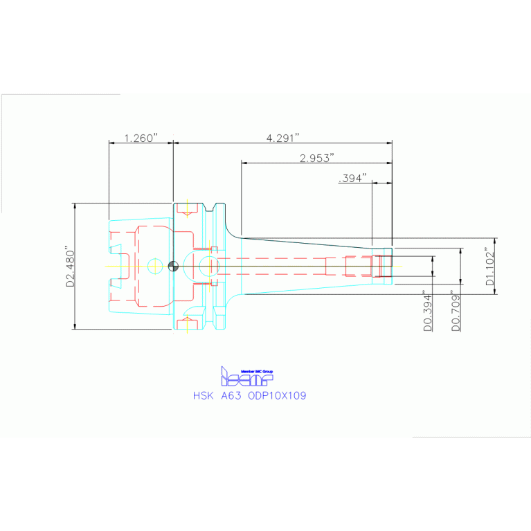 HSK A63 ODP10X109