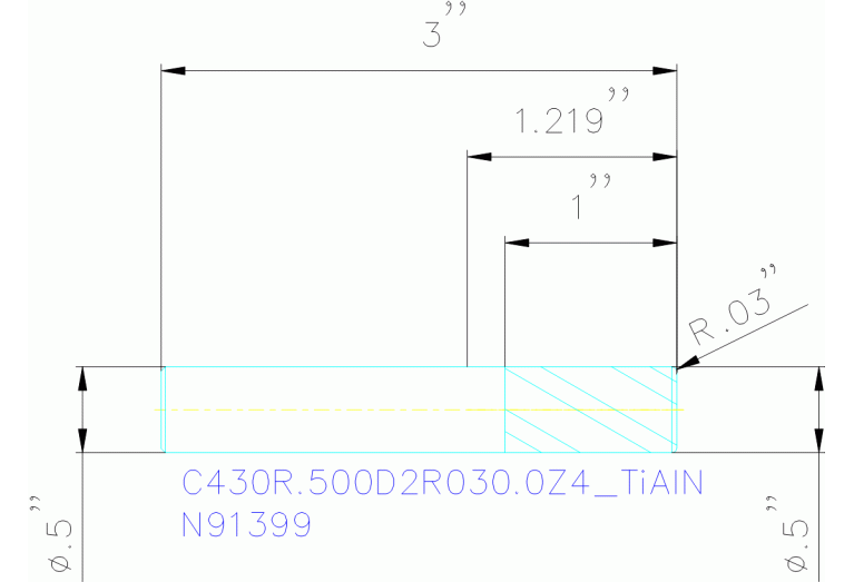 C430R.500D2R030.0Z4 TIALN