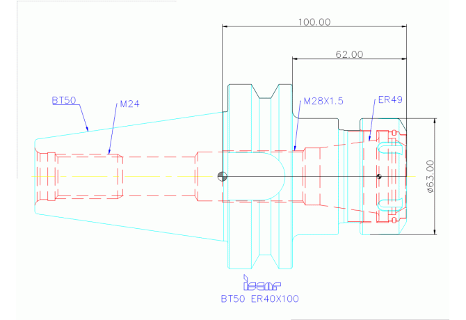 BT50 ER40X100