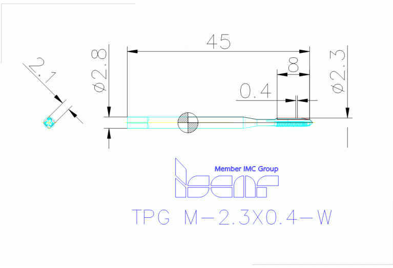TPG M-2.3X0.4-W HE