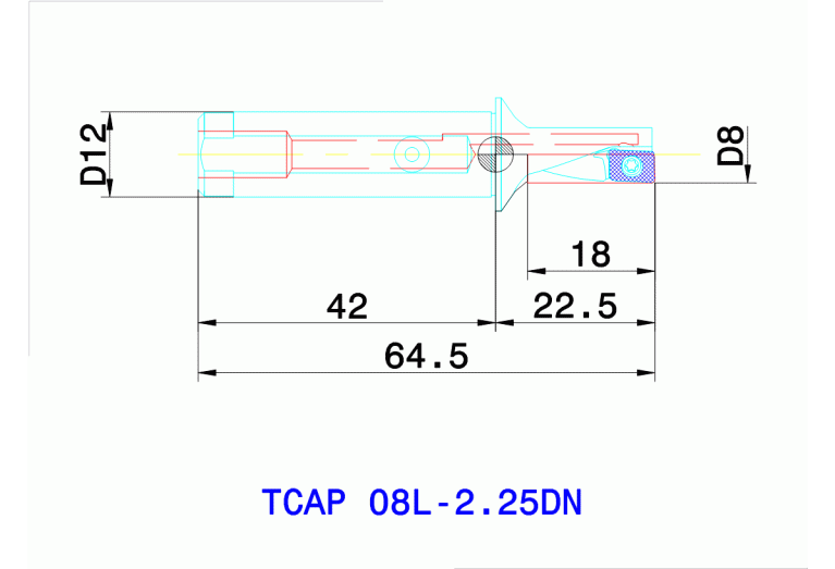 TCAP 08L-2.25DN