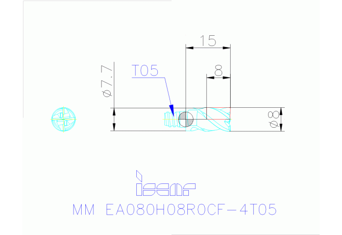 MM EA080H08R0CF-4T05 IC08