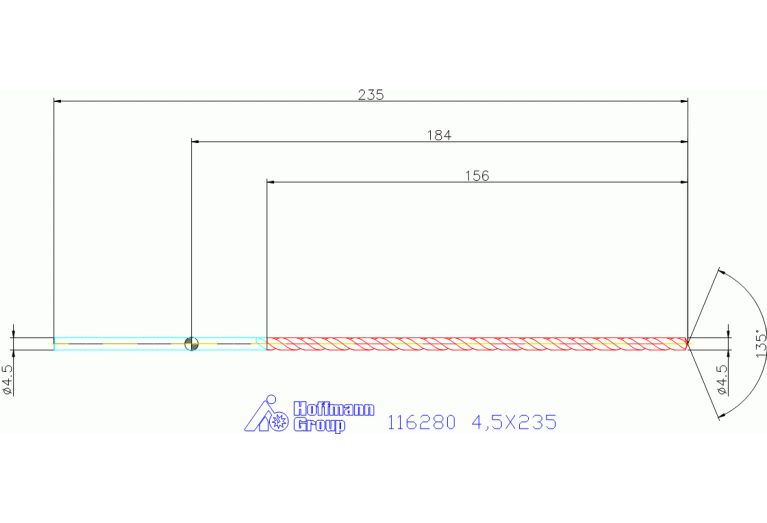 116280 4,5X235