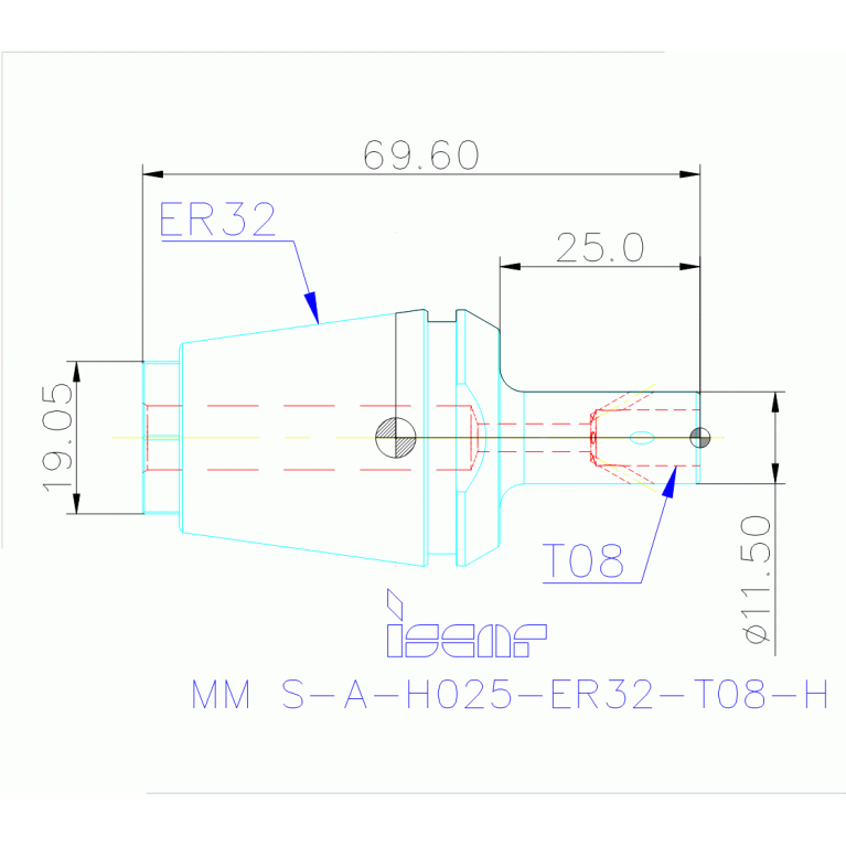 MM S-A-H025-ER32-T08-H