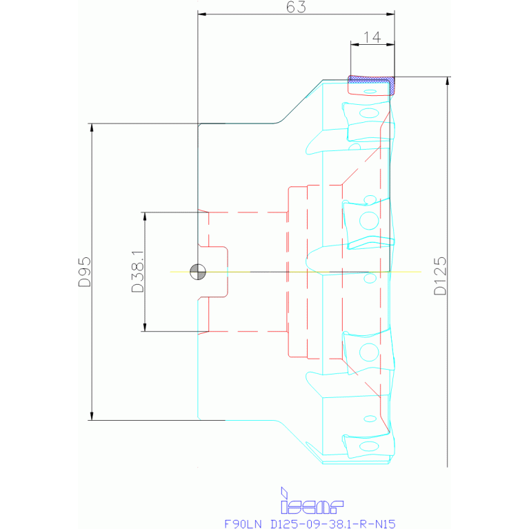 F90LN D125-09-38.10-R-N15