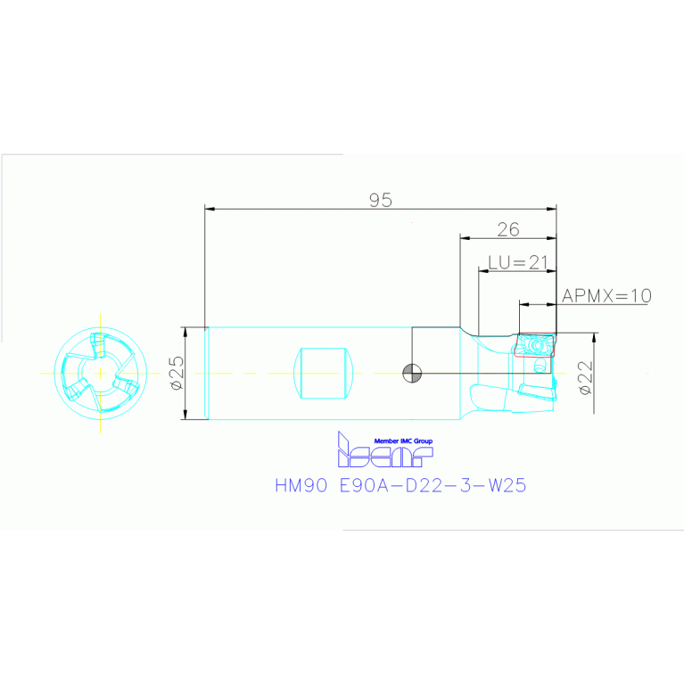 HM90 E90A-D22-3-W25