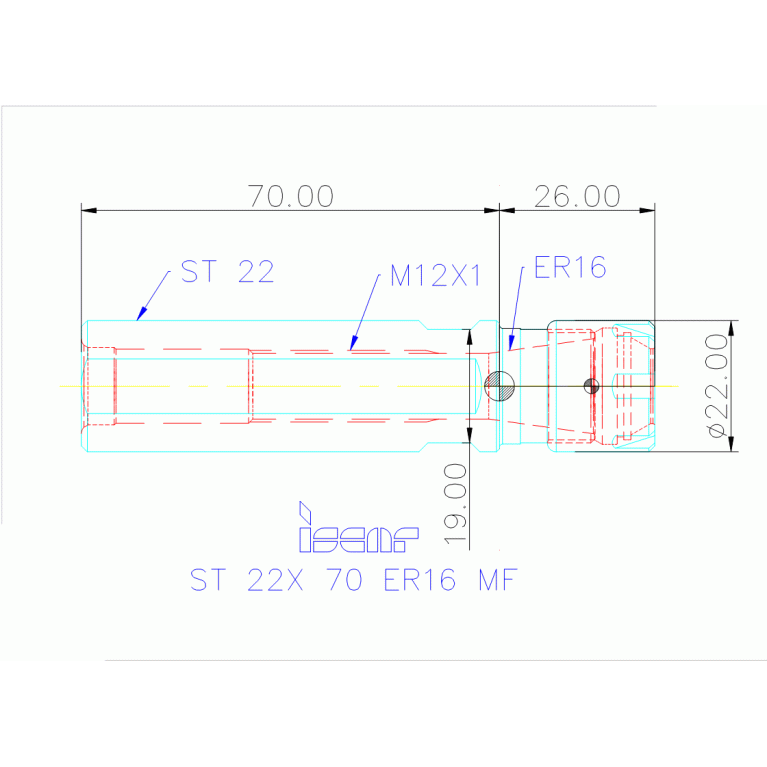 ST 22X 70 ER16 MF