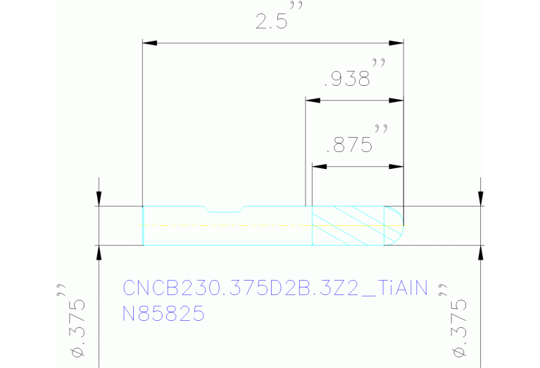 CNCB230.375D2B.3Z2 TIALN