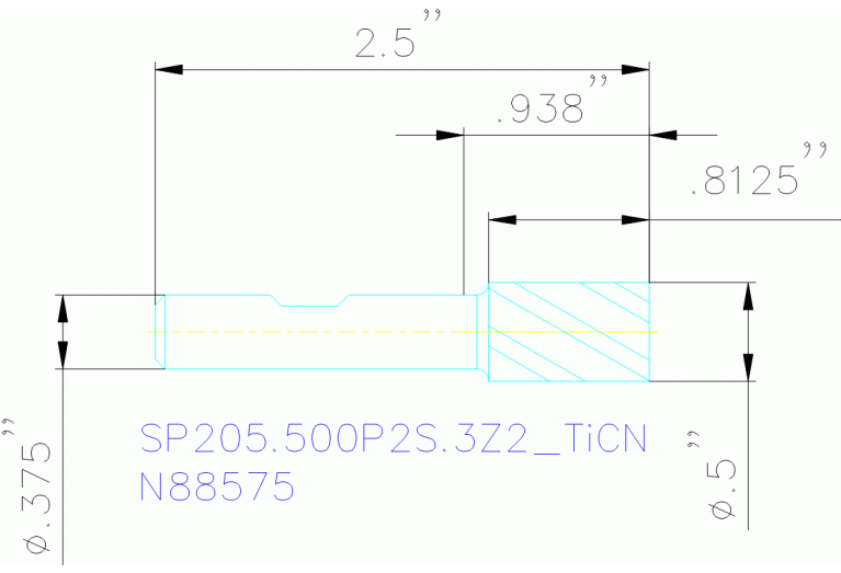 SP205.500P2S.3Z2 TICN