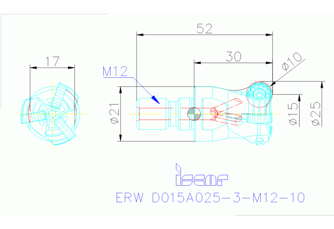 ERW D015A025-3-M12-10