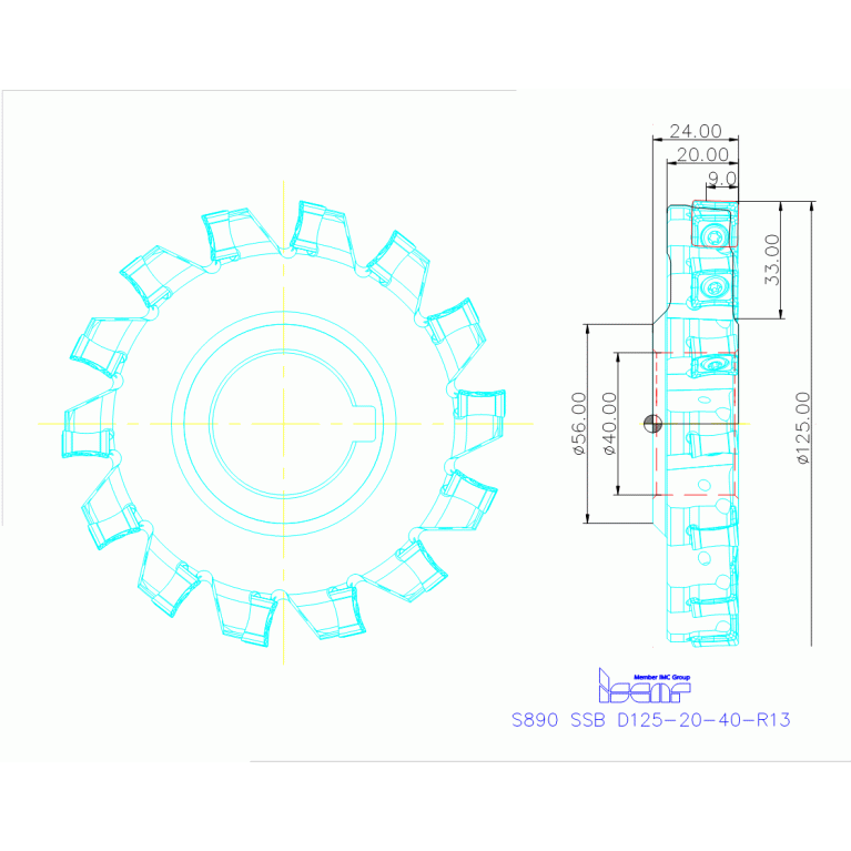 S890 SSB D125-20-40-R13