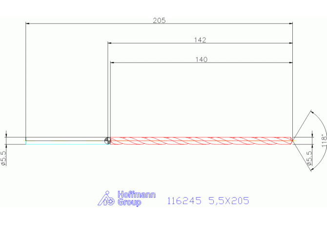 116245 5,5X205