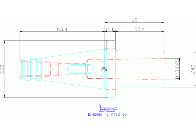 DIN2080 40 MT3X 65
