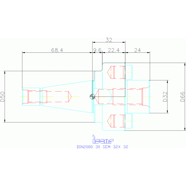 DIN2080 30 SEM 32X 32