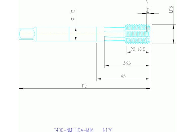 T400-NM111DA-M16 N1PC