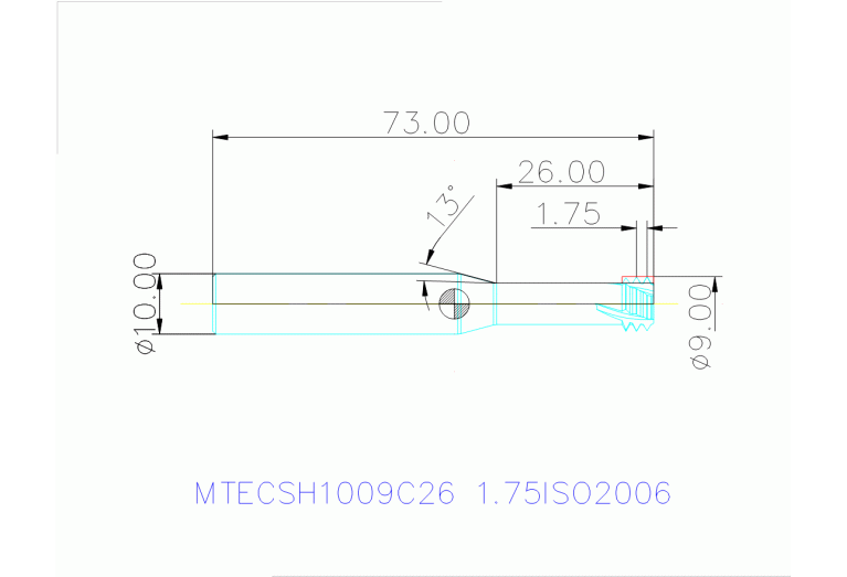 MTECSH 1009C26 1.75ISO IN2006