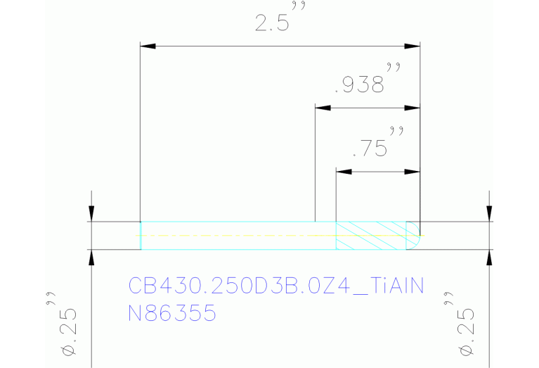 CB430.250D3B.0Z4 TIALN