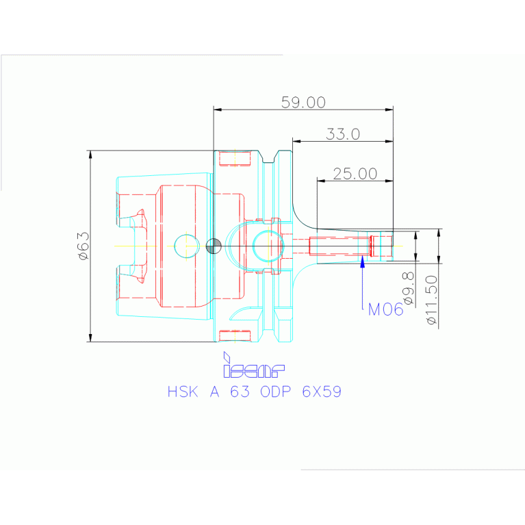 HSK A 63 ODP 6X 59