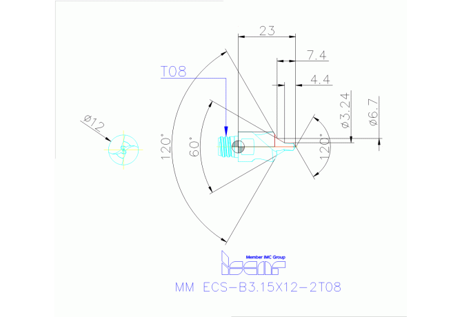 MM ECS-B3.15X12-2T08 IC908