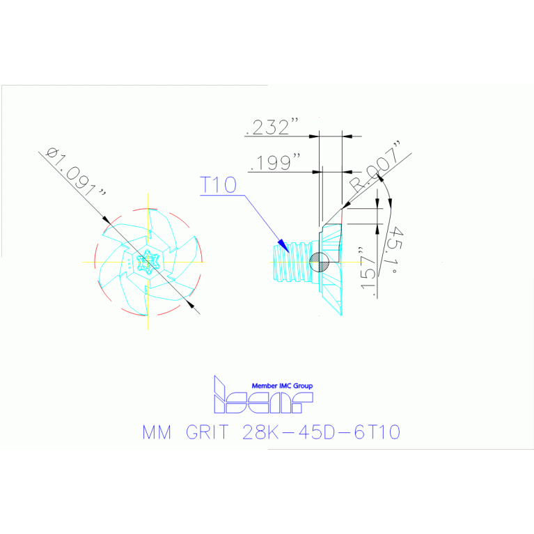 MM GRIT 28K-45D-6T10 IC908