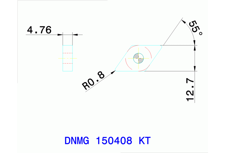 DNMG 150408 KT TT7015