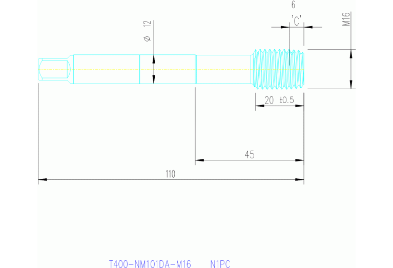 T400-NM101DA-M16 N1PC