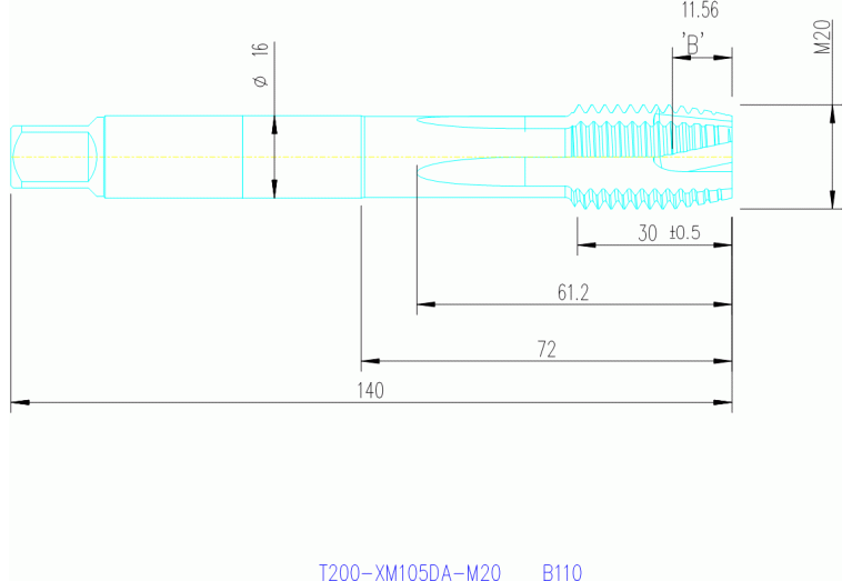 T200-XM105DA-M20 B150