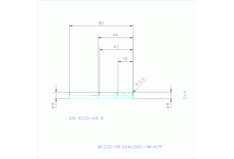 MC230-08.0A4L050C-WK40TF
